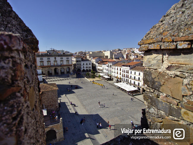 Vistas desde la Torre de Bujaco en Cáceres