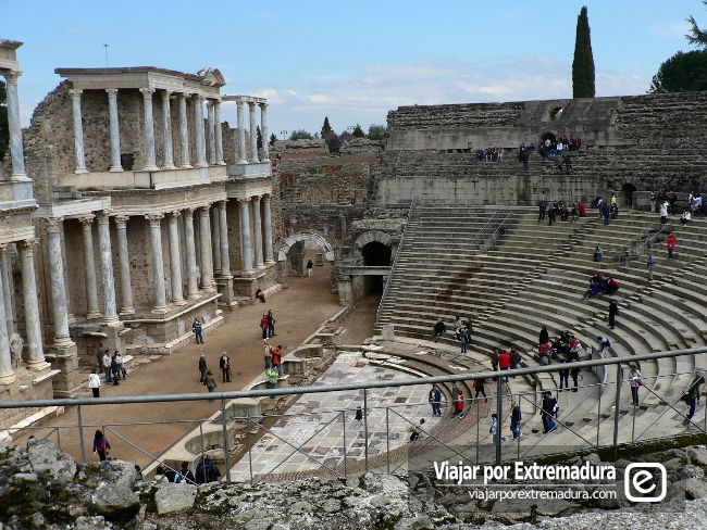 Turismo en Extremadura. Legado romano. Teatro Romano de Mérida