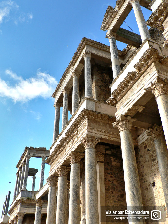Columnas del Teatro Romano de Mérida