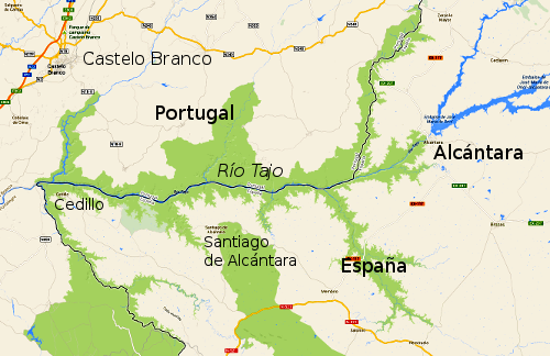 Parque Natural del Tajo Internacional. Mapa