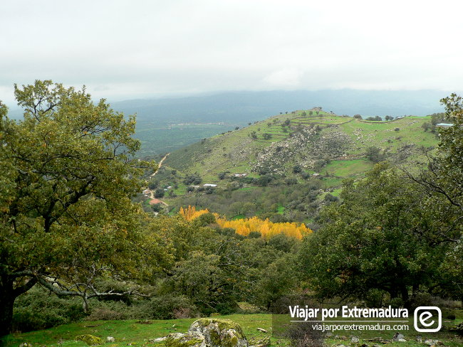 El Otoño Mágico en el Valle del Ambroz. Paisaje de otoño