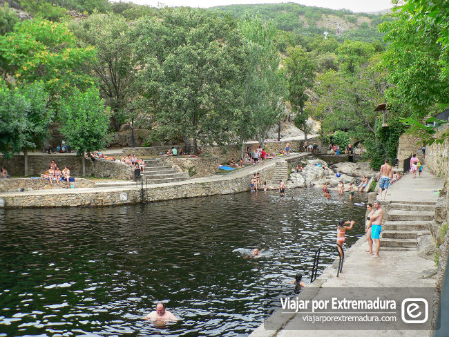 Piscina natural de Casas del Monte, cerca de Hervás