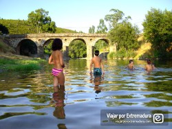 Piscinas naturales en Las Hurdes. Norte de Extremadura